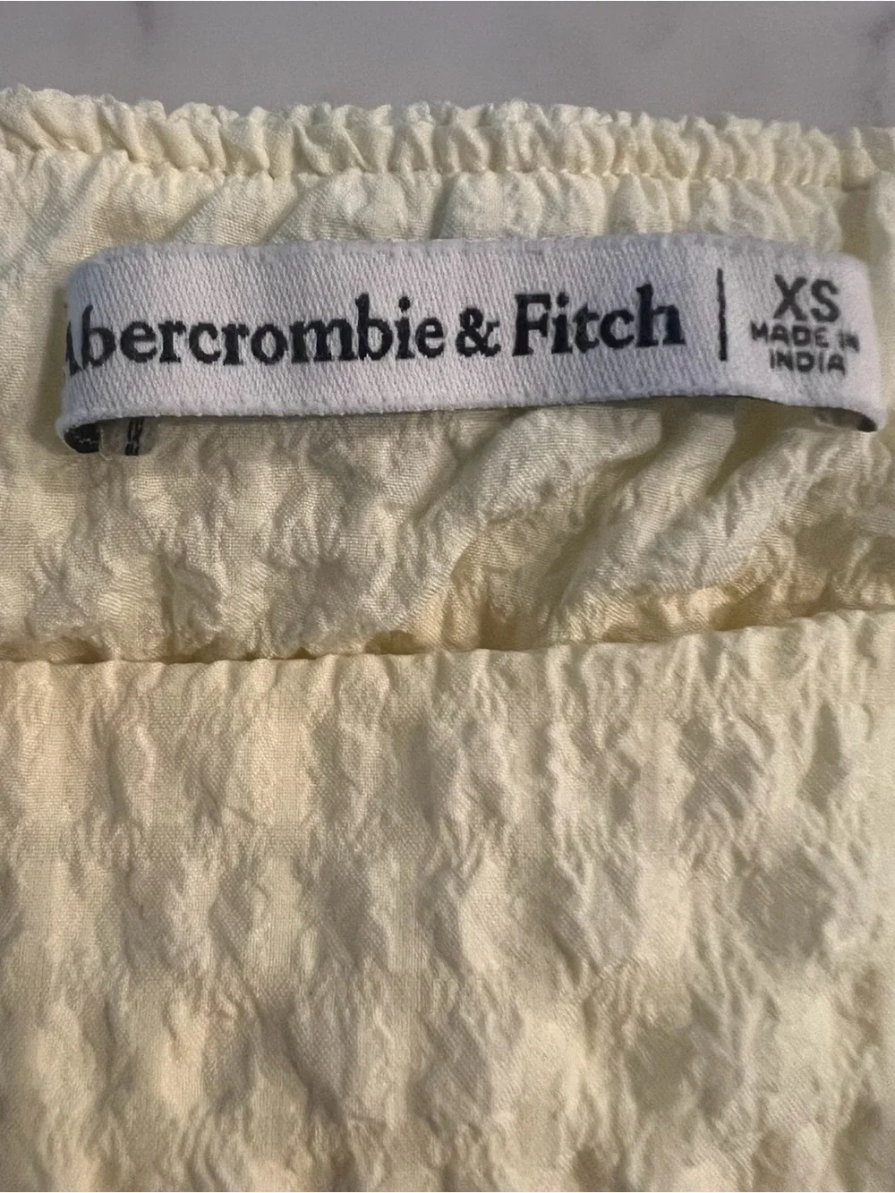 Abercrombie & Fitch Textured Fit to Flatter Maxi Skirt Yellow XS - Picture 5 of 10
